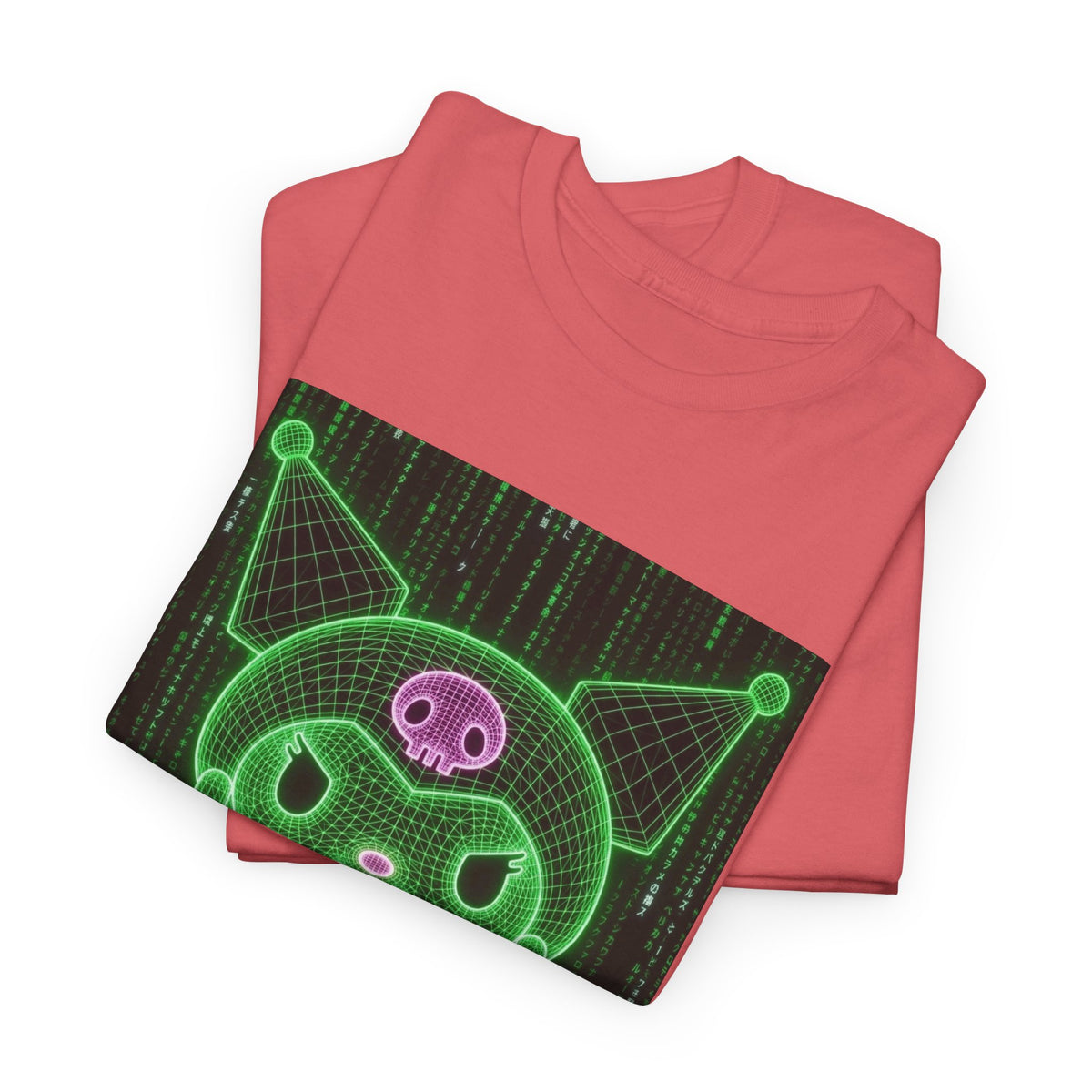 Wireframe Kuromi Flipping Off Tee