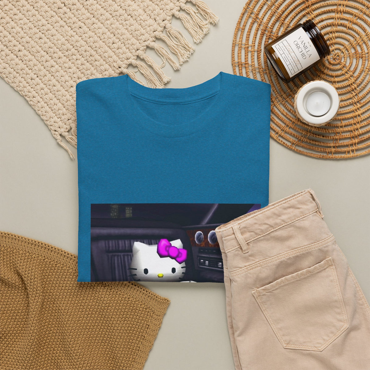Kitty Pouring Purple Drank In Car Tee