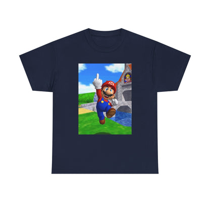 Mario Giving The Middle Finger Tee
