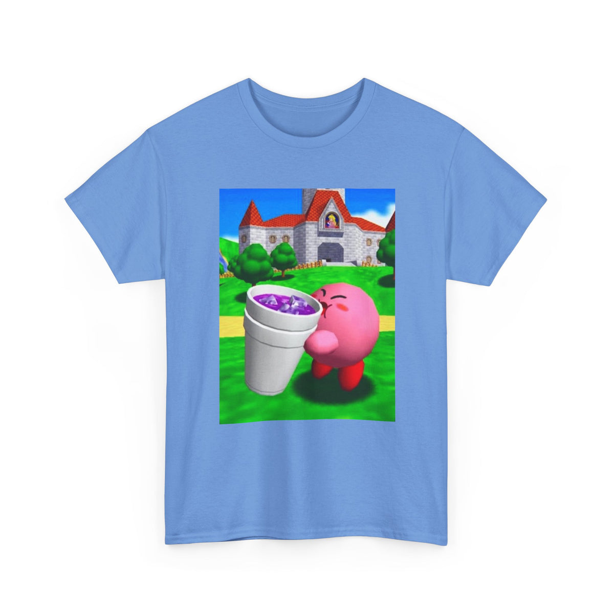 Kirby Sipping Purple Drank In Princess Peach's Castle