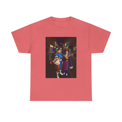 Chun-Li And Hsien-Ko Smoking In Chinatown