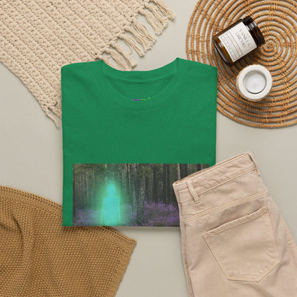 Visitor Exploring Neon Alley Tee