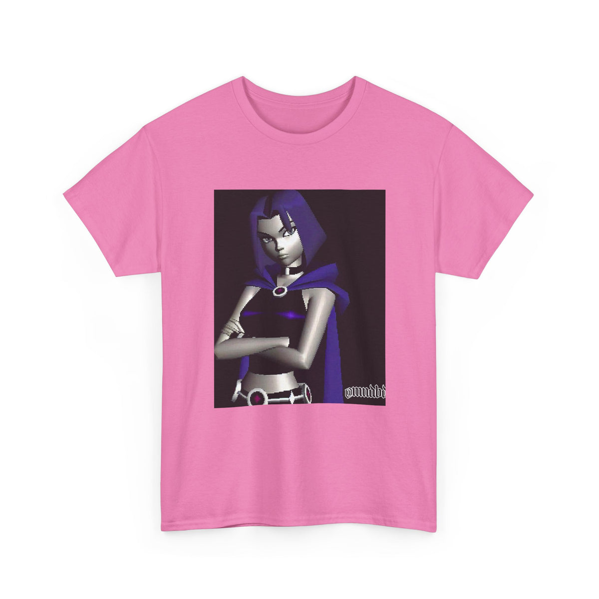 Pixelated Raven Standing Arms Crossed Tee