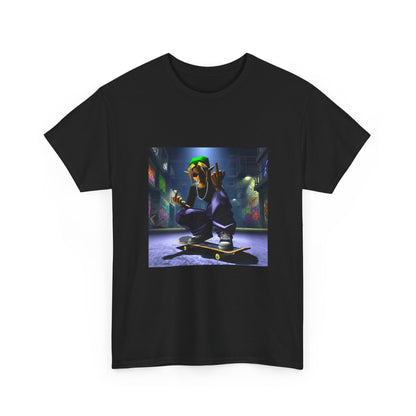 Edgy Ocarina Link Skater Flipping Off Tee