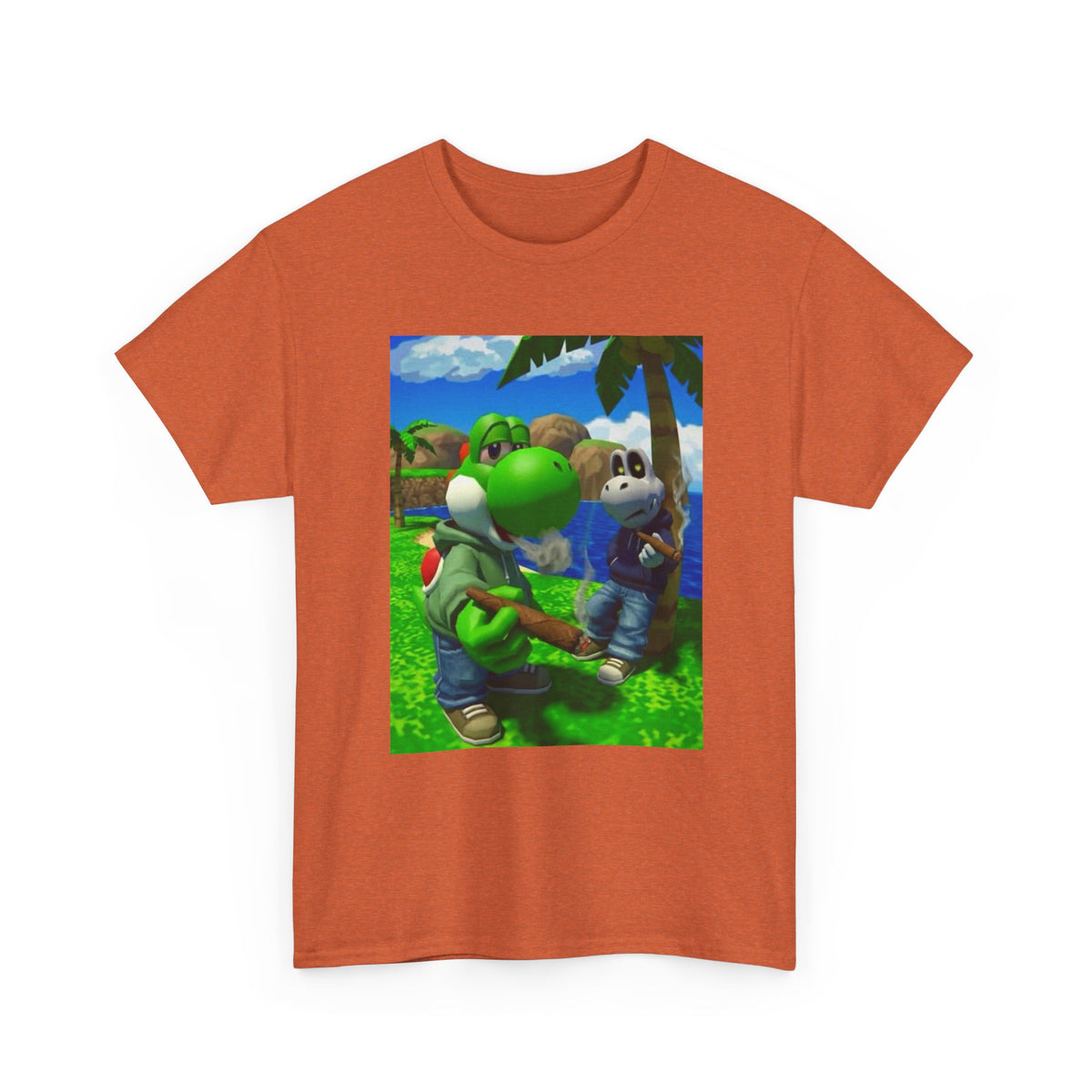 Yoshi And Dry Bones Smoking Blunts Tee