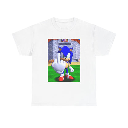 Sonic Flipping Off In The Castle Grounds