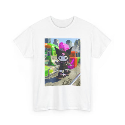Skater Kuromi Giving The Finger Tee