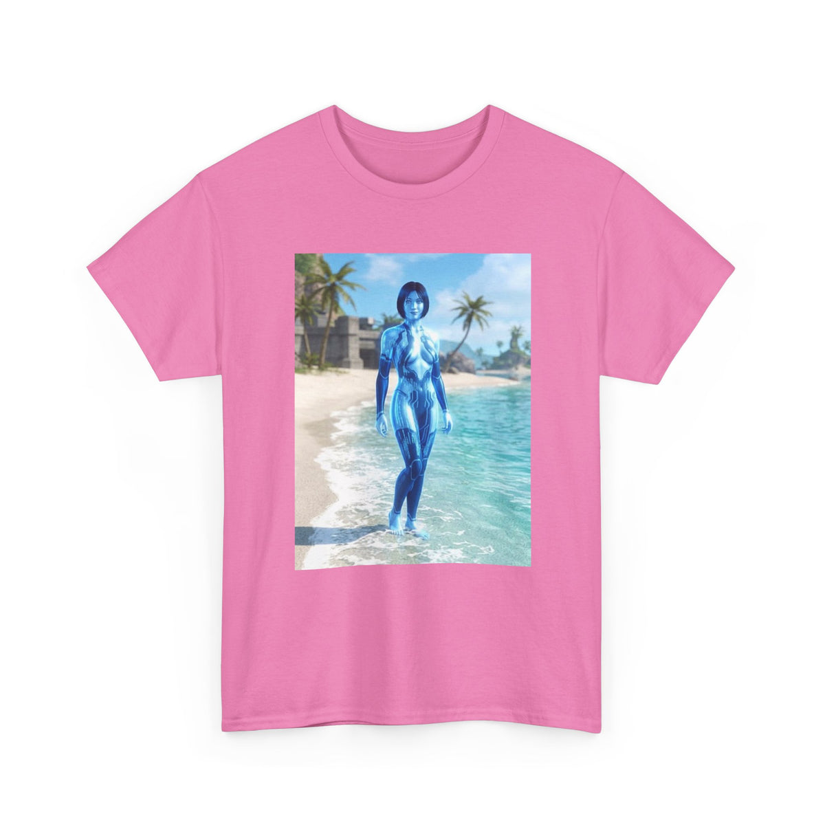 Cortana On Tropical Beach Tee