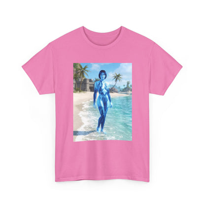 Cortana On Tropical Beach Tee