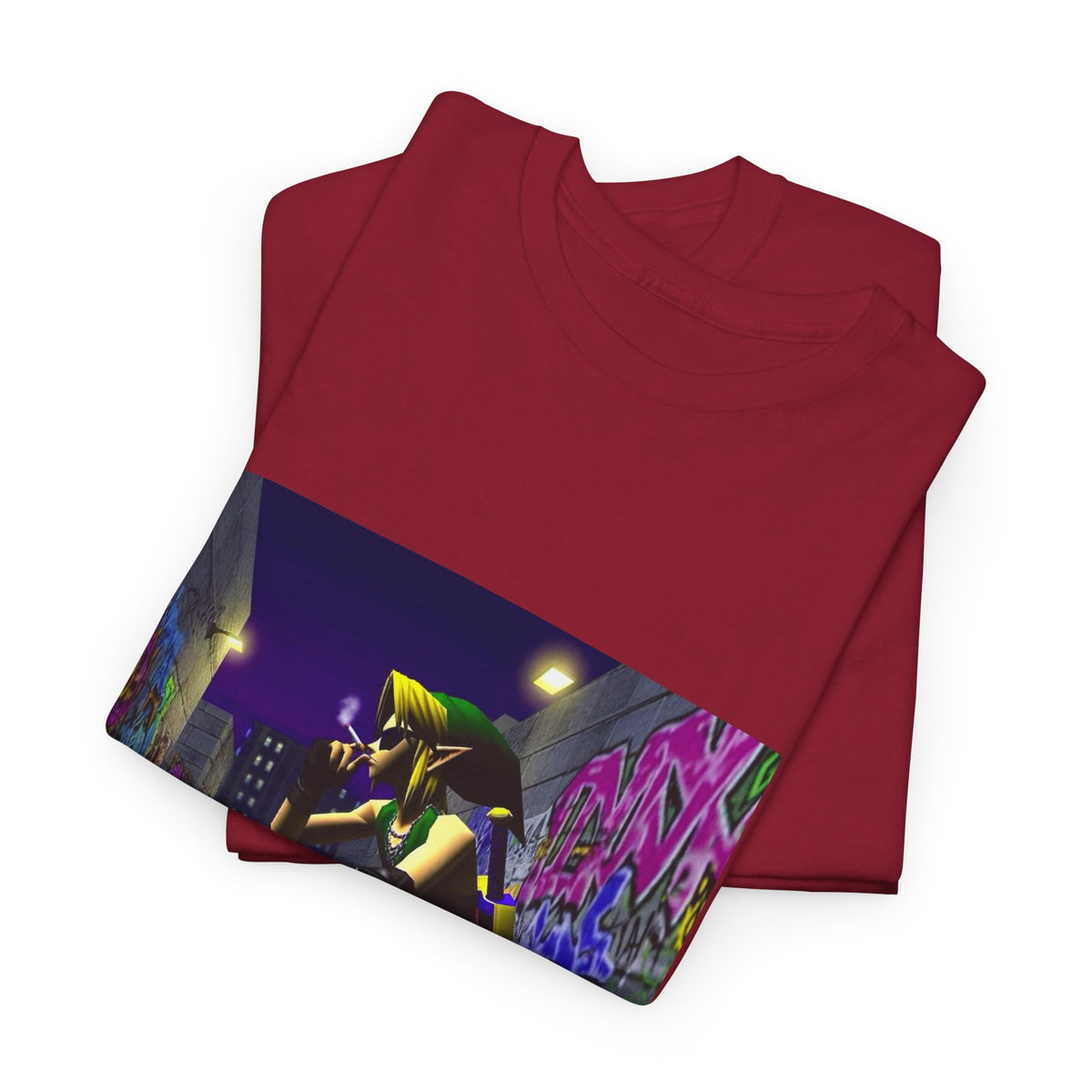 Edgy Link Smoking In Alley Tee