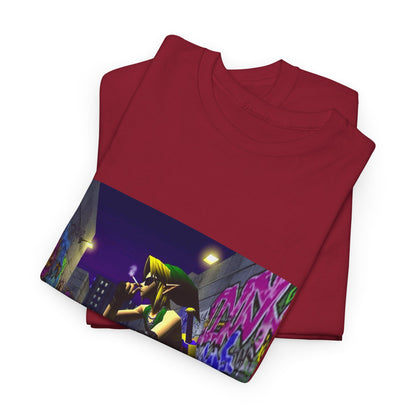 Edgy Link Smoking In Alley Tee