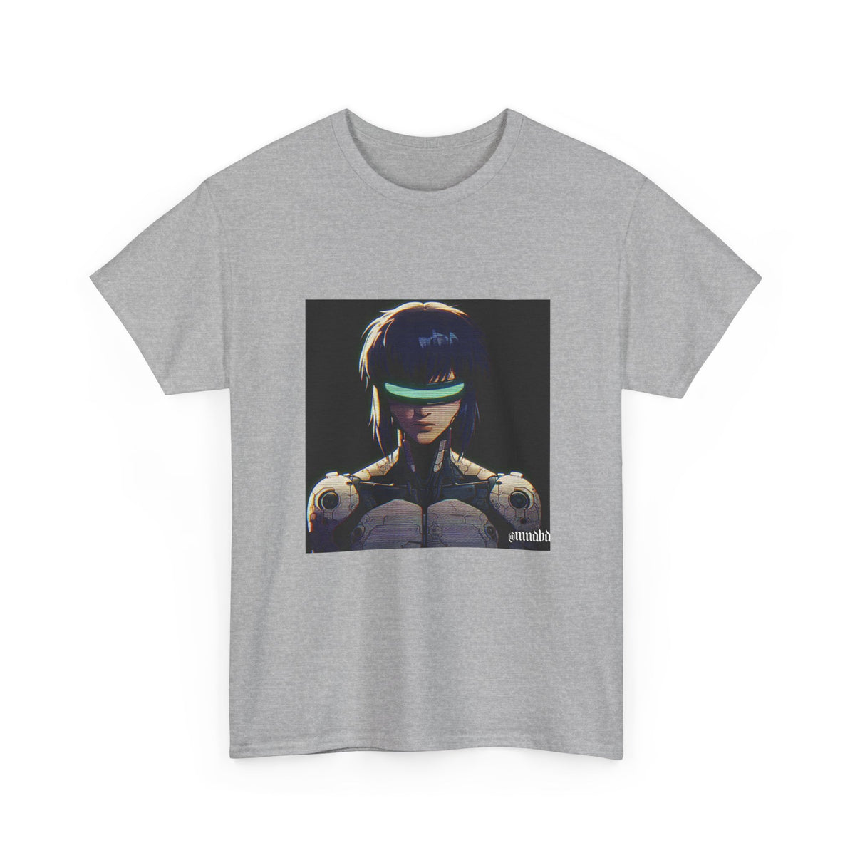 Cybernetic Major Motoko Kusanagi Glitch Art Tee