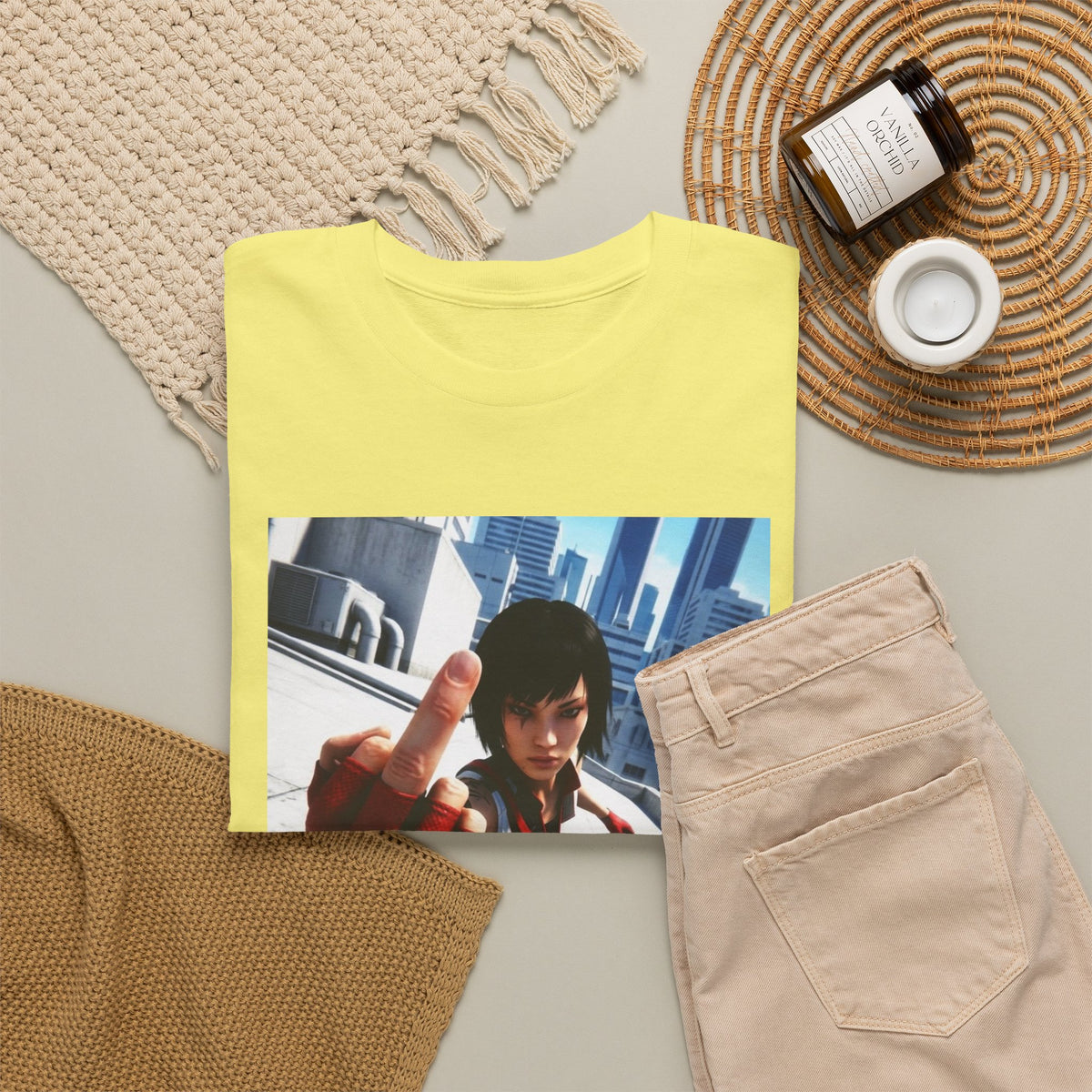 Faith Connors Flipping The Bird Rooftop Tee