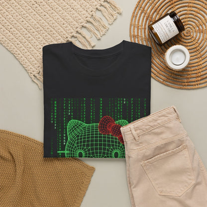 Cyber Hello Kitty Flips The Bird Tee