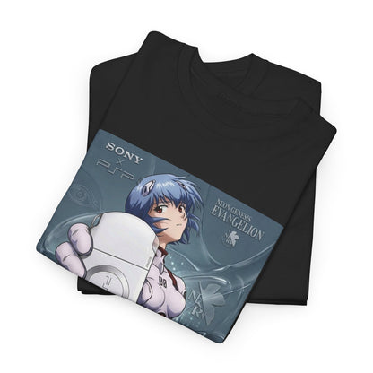 Rei Ayanami Holds PSP Collaboration Tee