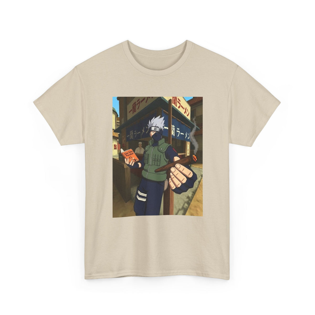 Kakashi Relaxing With Blunt And Book Tee