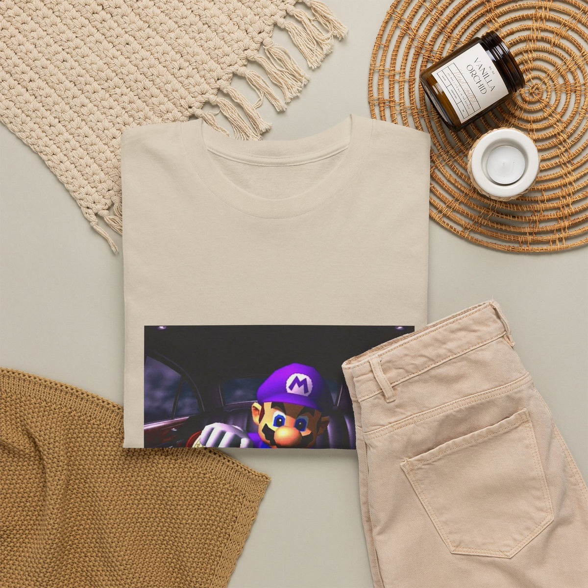 Waluigi Pouring Purple Drank In Limo Tee