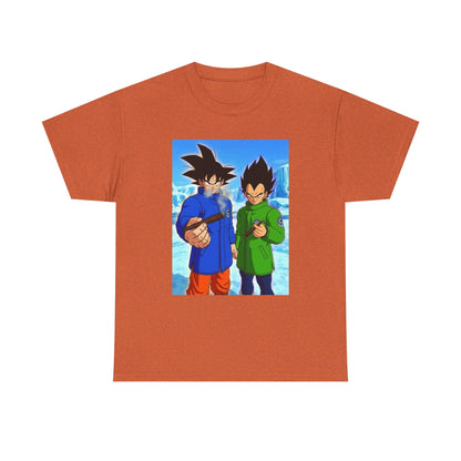 Goku and Vegeta Smoking in the Snow Tee