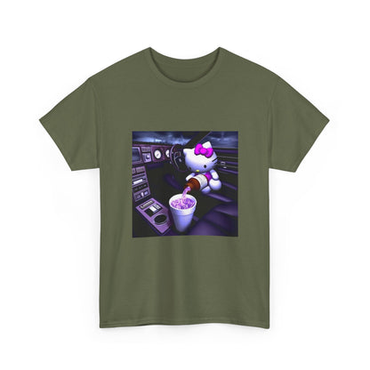 Hello Kitty Pours Lean In Car Tee