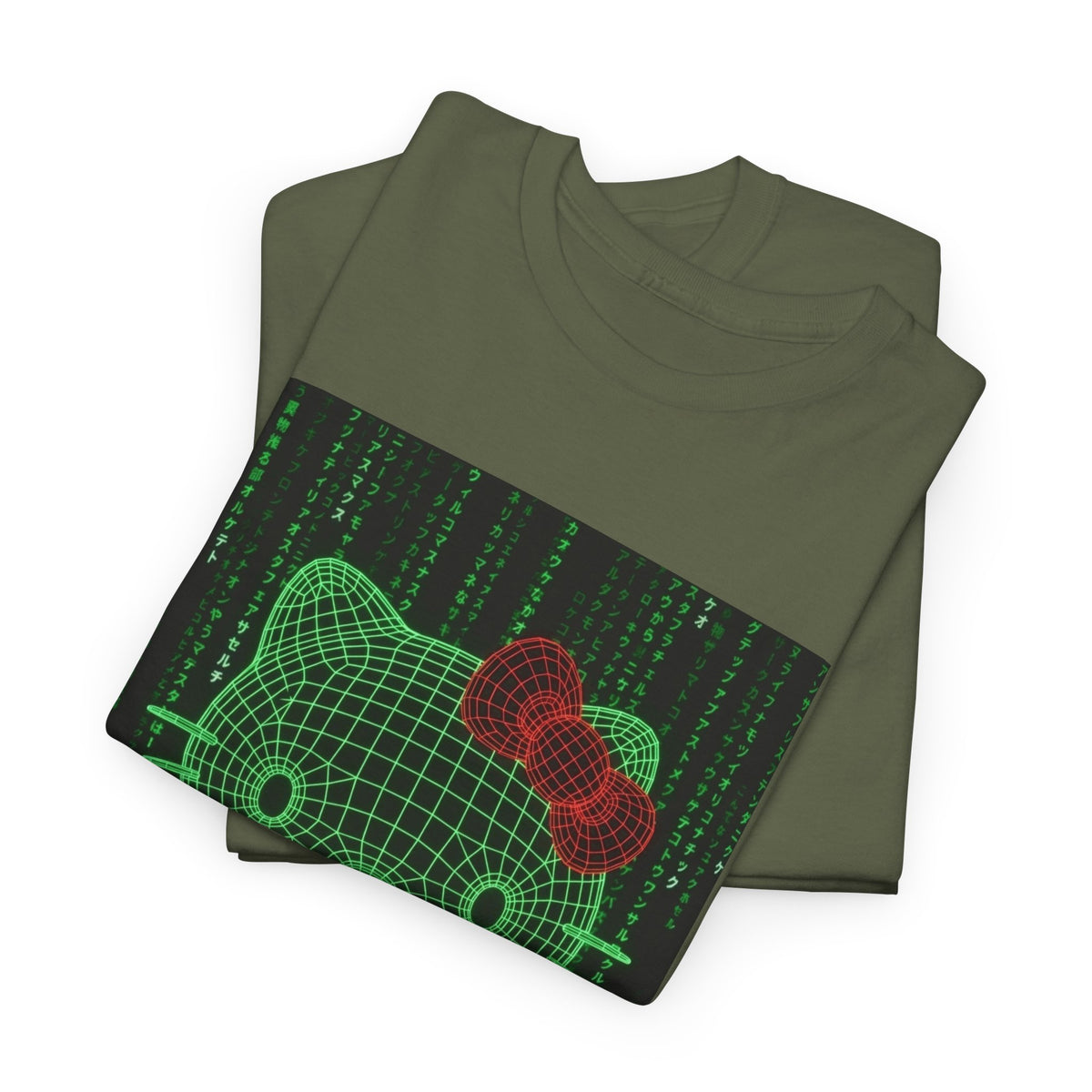 Cyber Hello Kitty Flips The Bird Tee