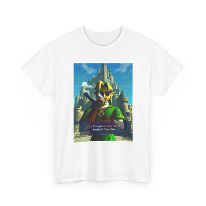 Link Smoking Deku Stick In Hyrule
