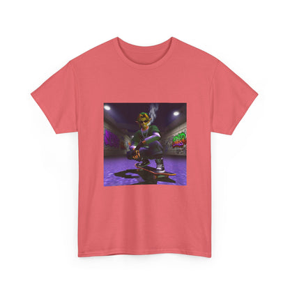 Stoner Link Skateboarding In Graffiti Alley Tee