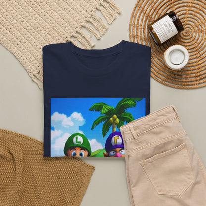 Luigi and Waluigi Flipping The Bird Tee