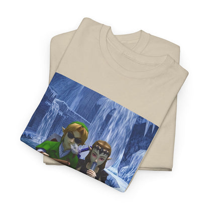 Link And Zelda Chilling In Ice Palace