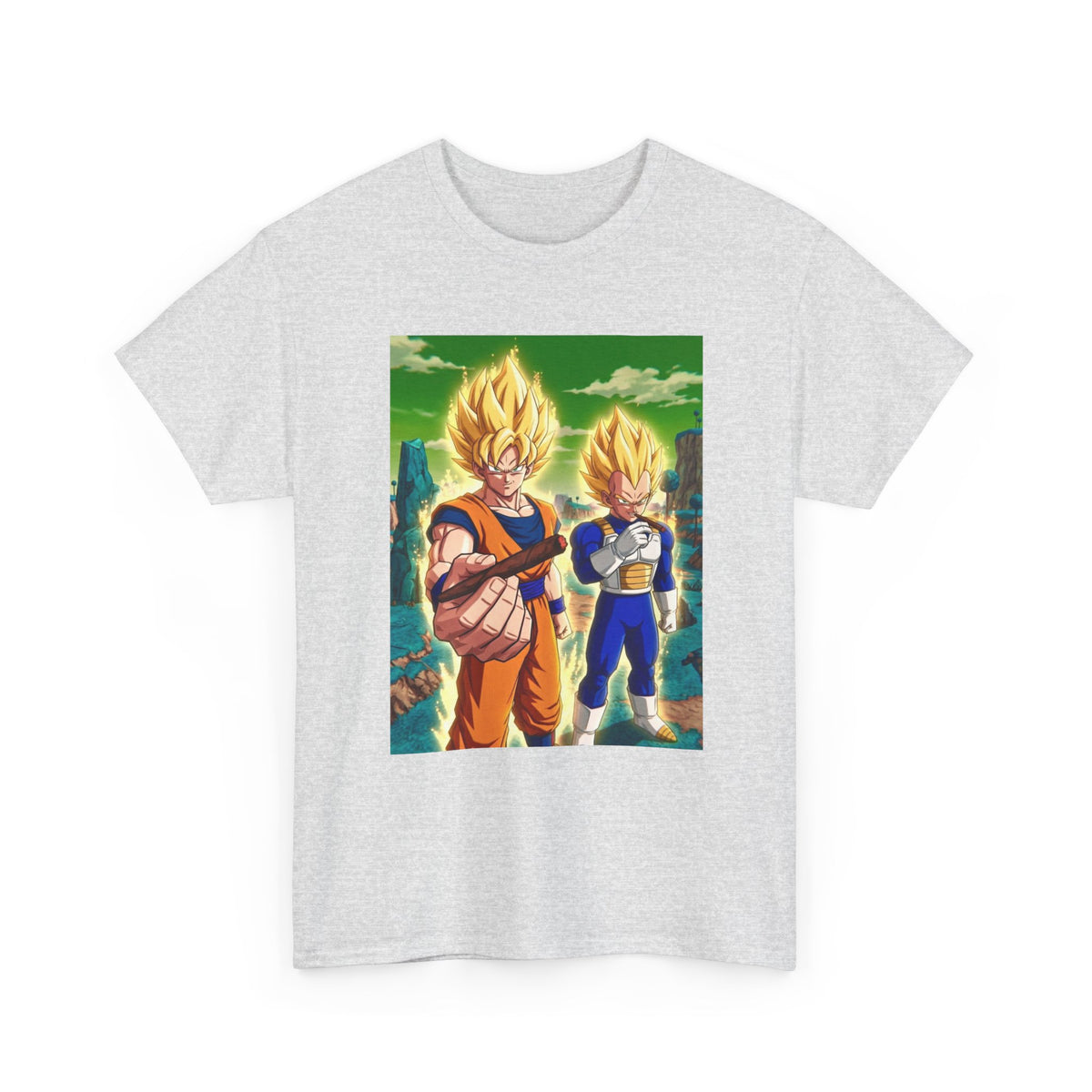 Goku and Vegeta Powering Up With Blunts