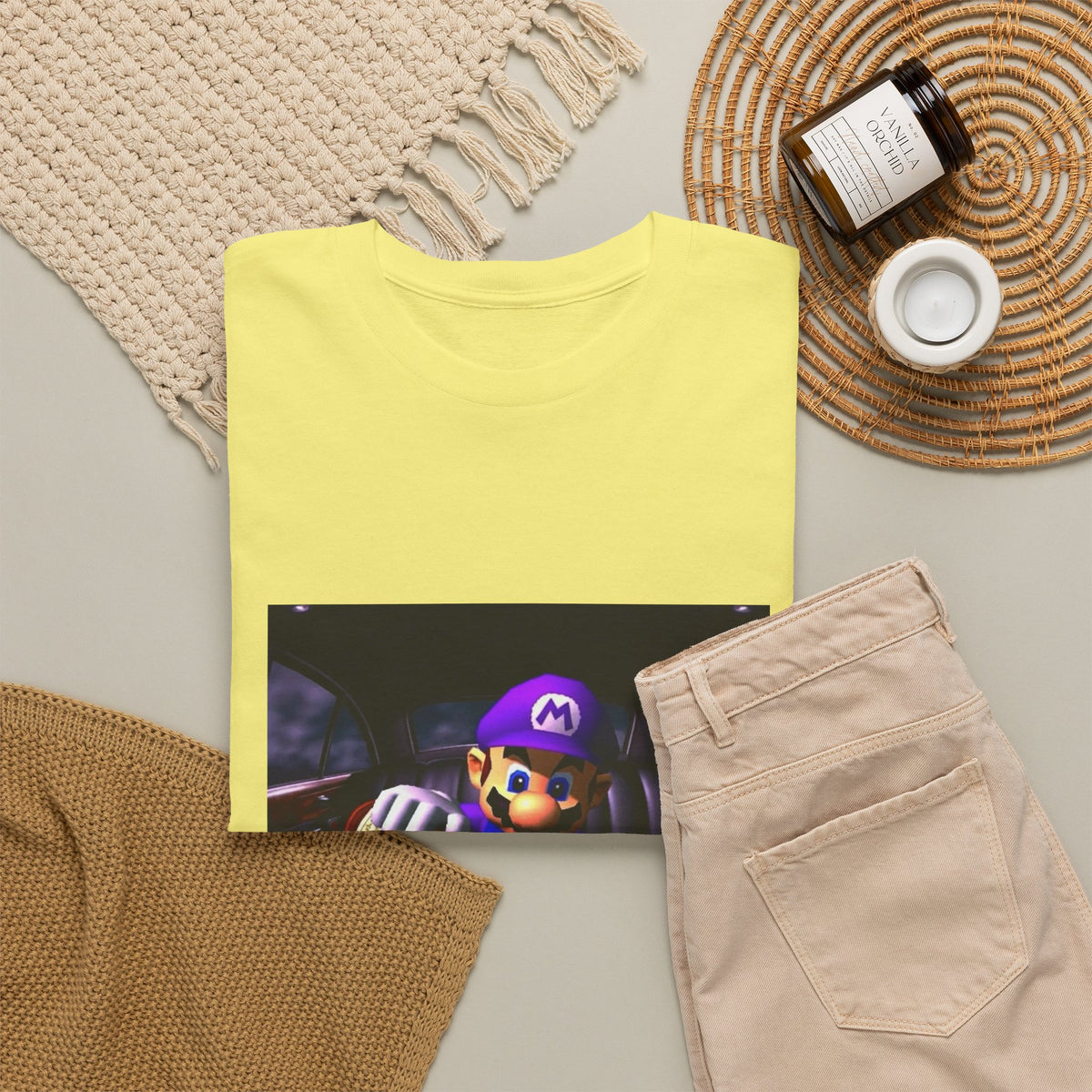 Waluigi Pouring Purple Drank In Limo Tee
