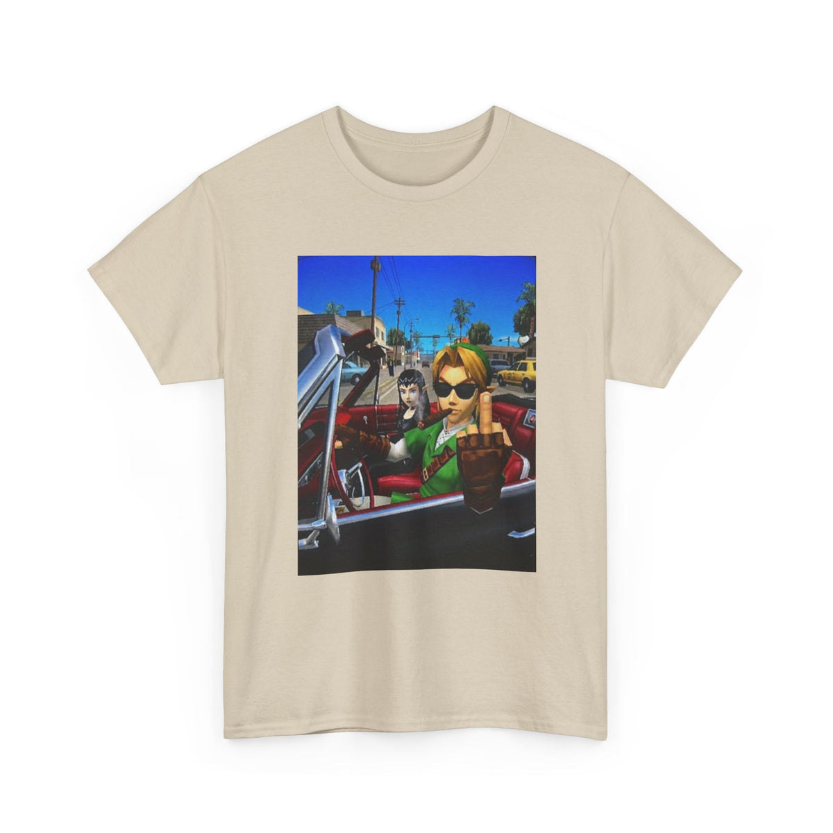 Link Flipping The Bird In Convertible Tee