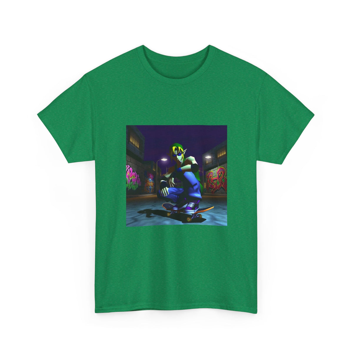 Skater Link Smoking In Neon Alley Tee