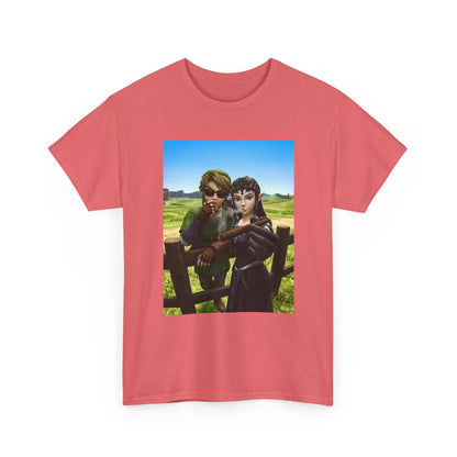 Link And Zelda Smoking Cigars Tee
