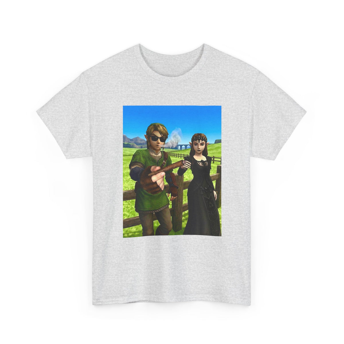 Link And Zelda Passing A Blunt Tee