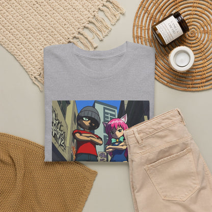 Urban Duo Standoff In Graffiti Alley Tee