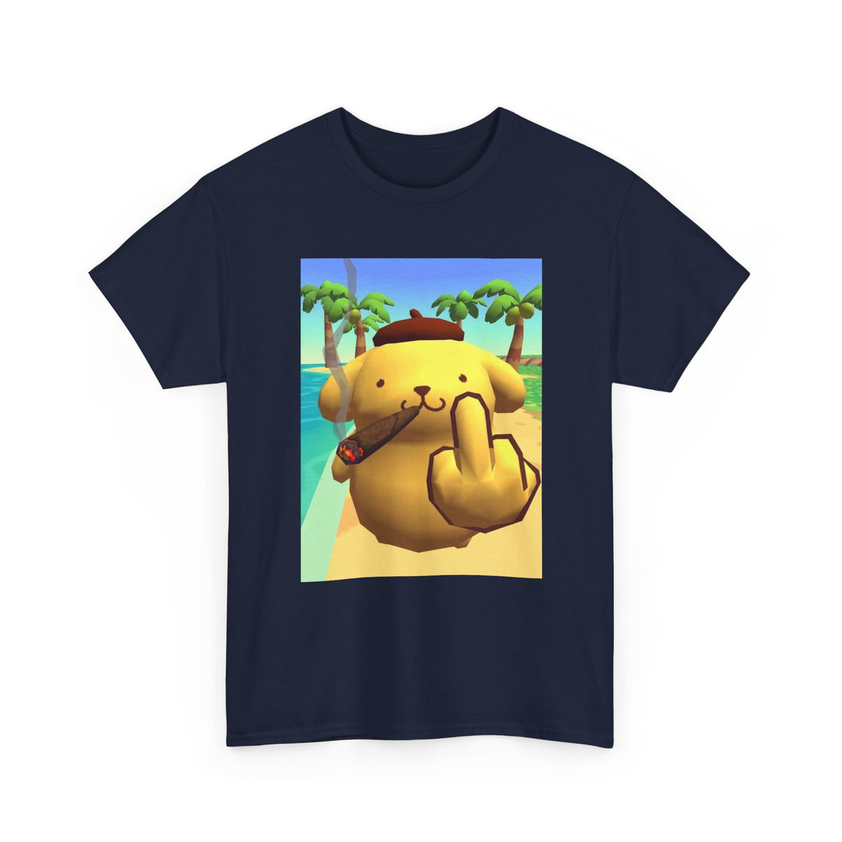 Pompompurin Smoking And Flipping The Bird