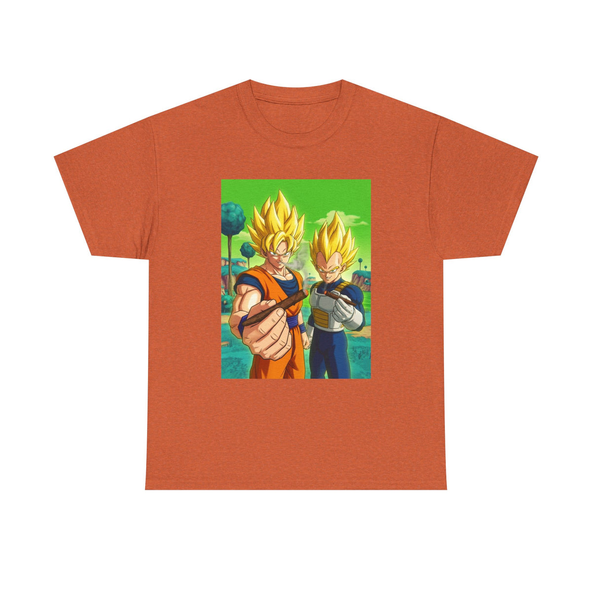 Goku And Vegeta Sharing A Smoke