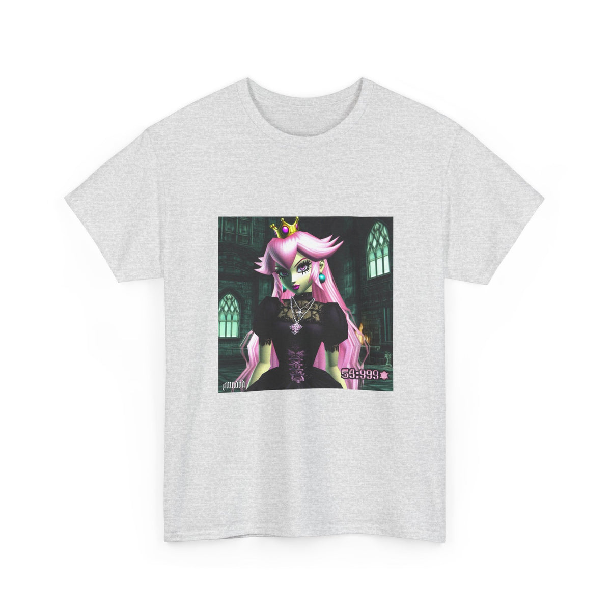 Goth Peach In Haunted Castle Tee