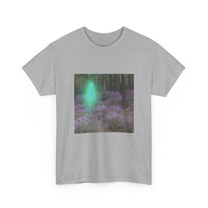 Visitor Exploring Neon Alley Tee
