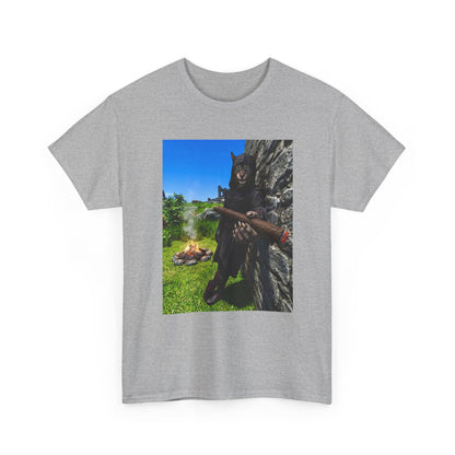 Hooded Khajiit Smoking Blunts By Fire Tee