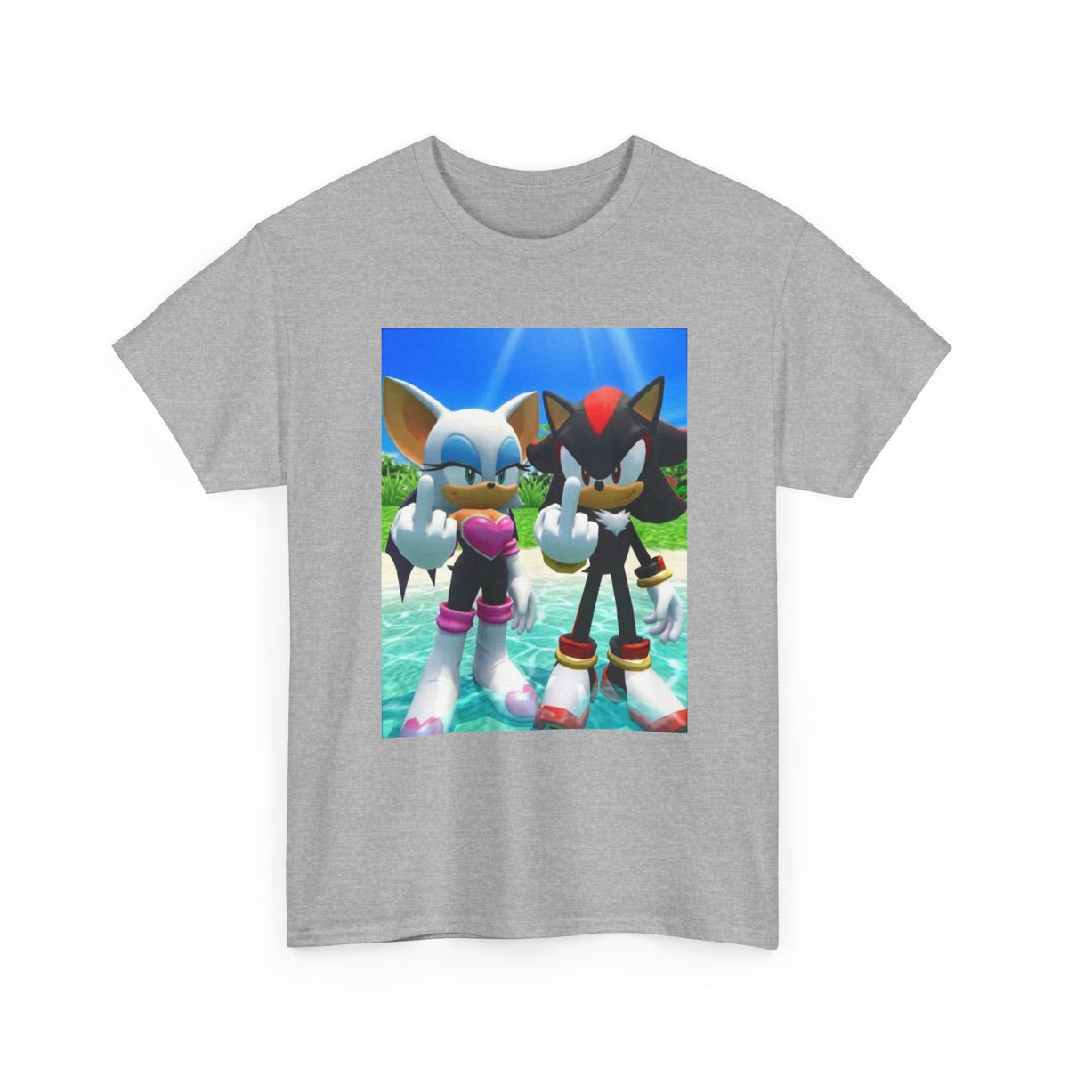 Rouge And Shadow Flipping The Bird Tee (Design 4)