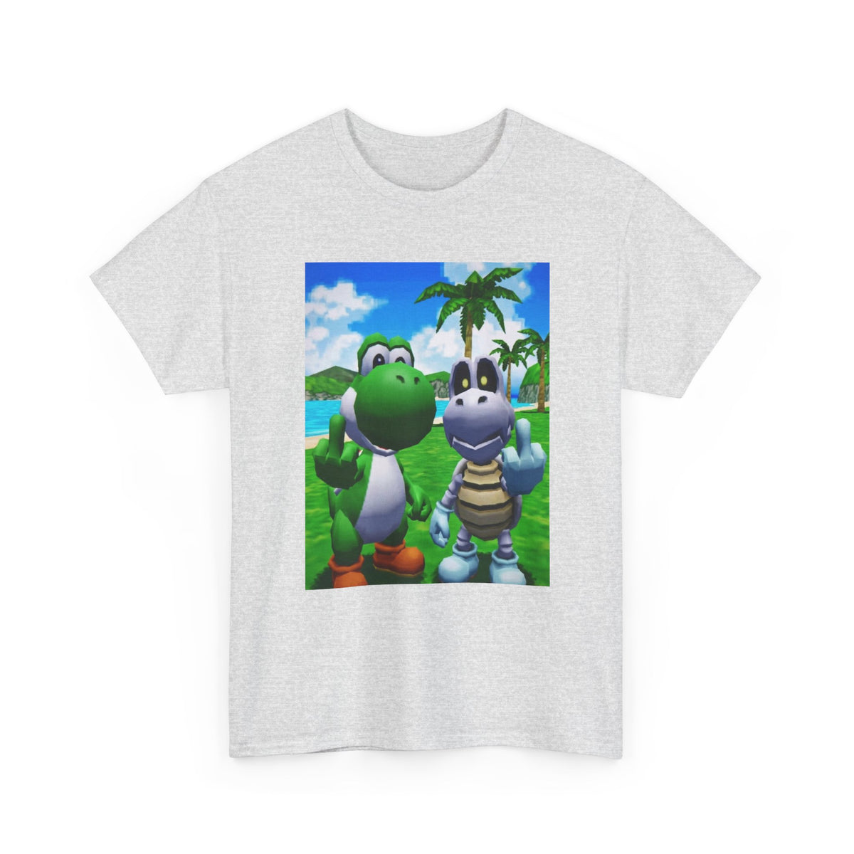 Yoshi and Dry Bones Flipping Off (Design 4)