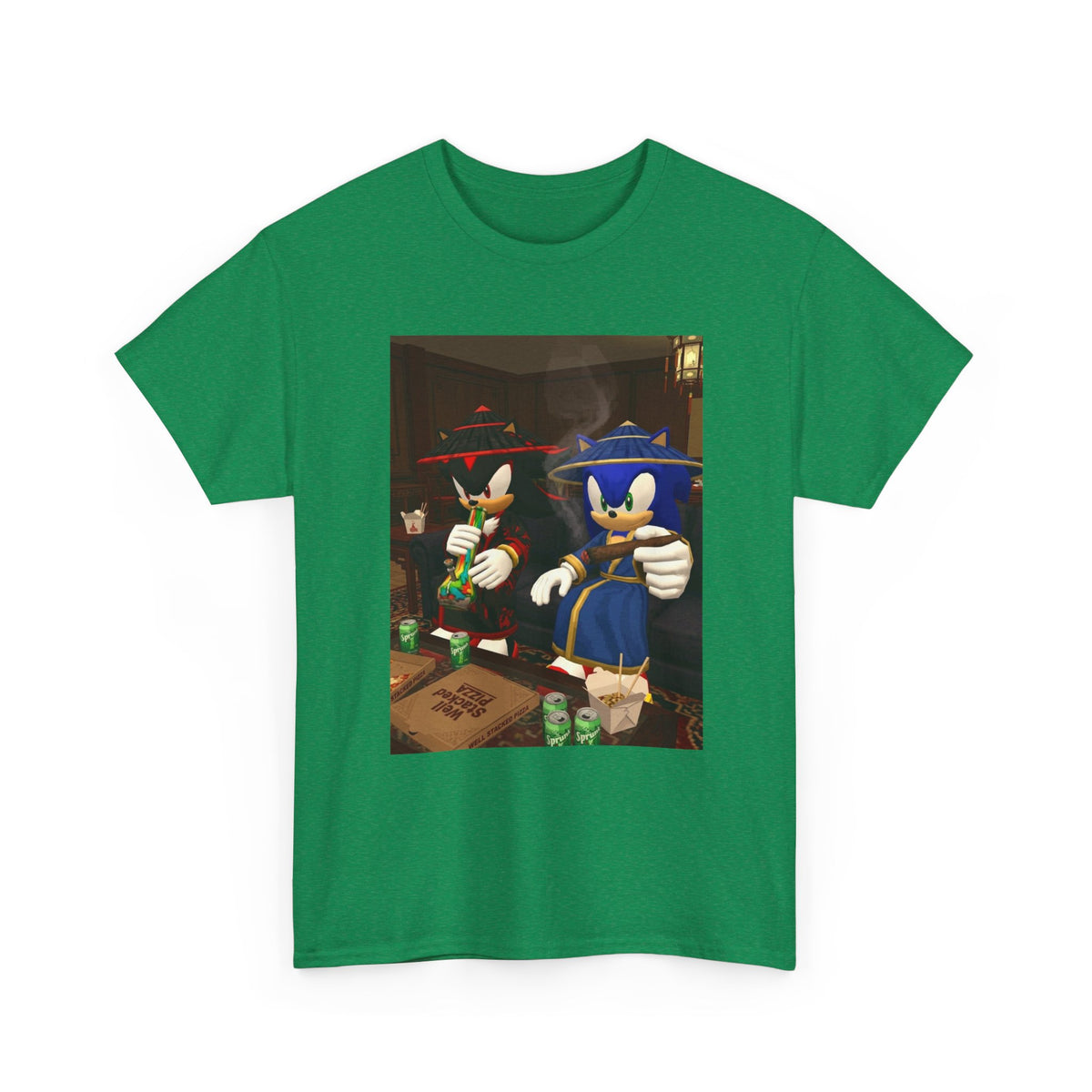 Shadow and Sonic Smoking Chill Tee