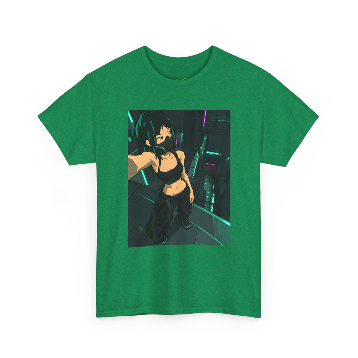 Green Horizon Blur Graphic Tee