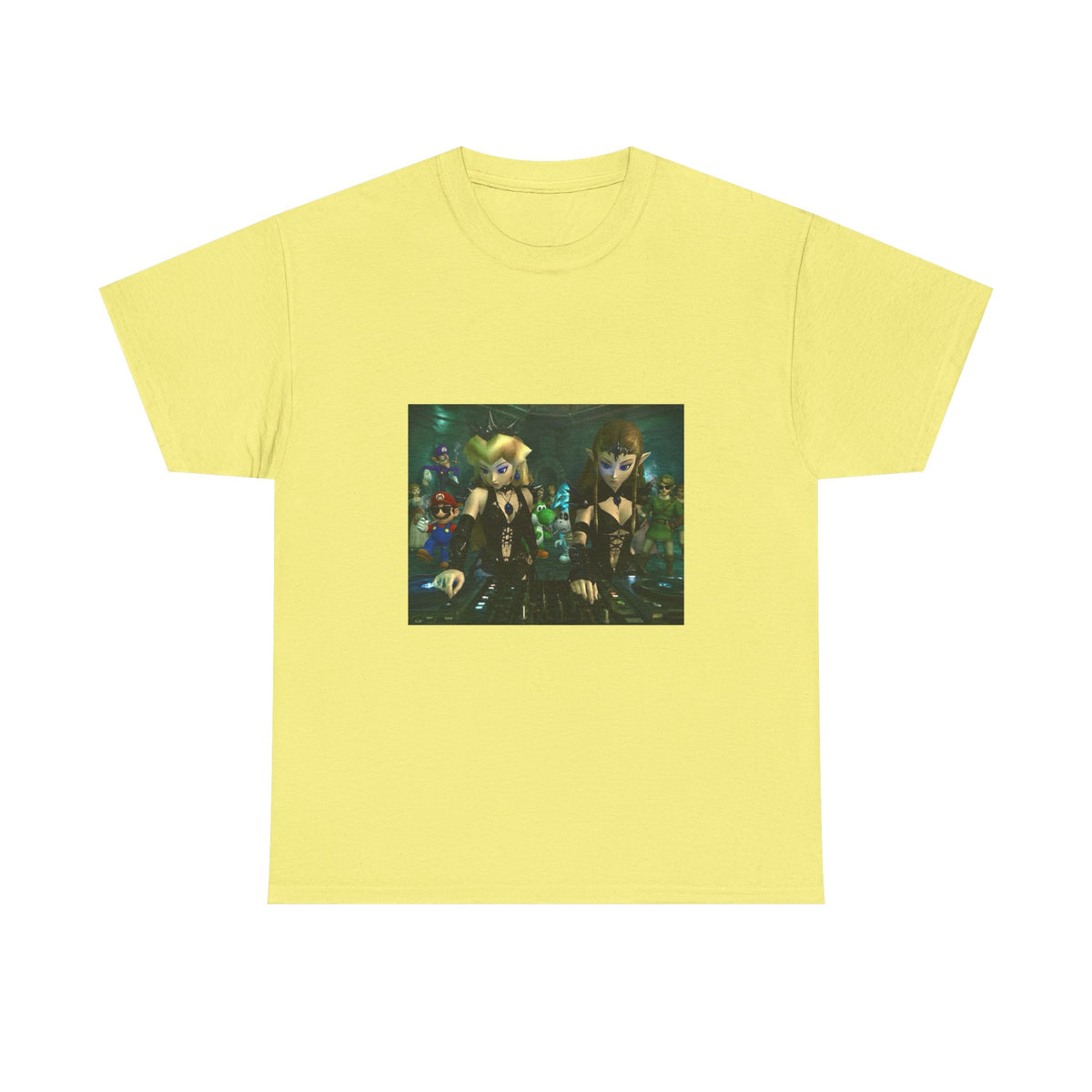 Princess Peach and Zelda DJing with Friends Tee