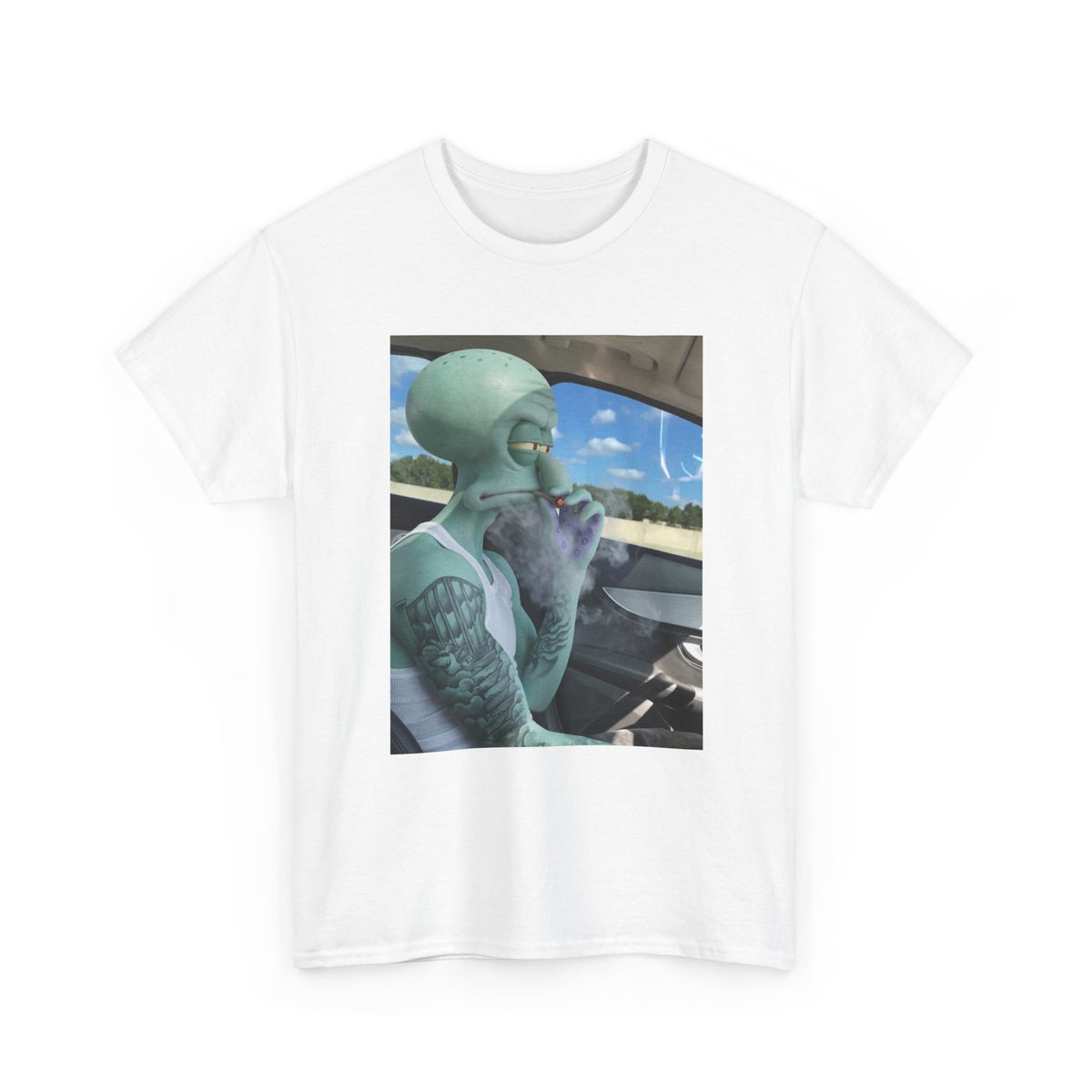 Squidward Hitting The Blunt Tee