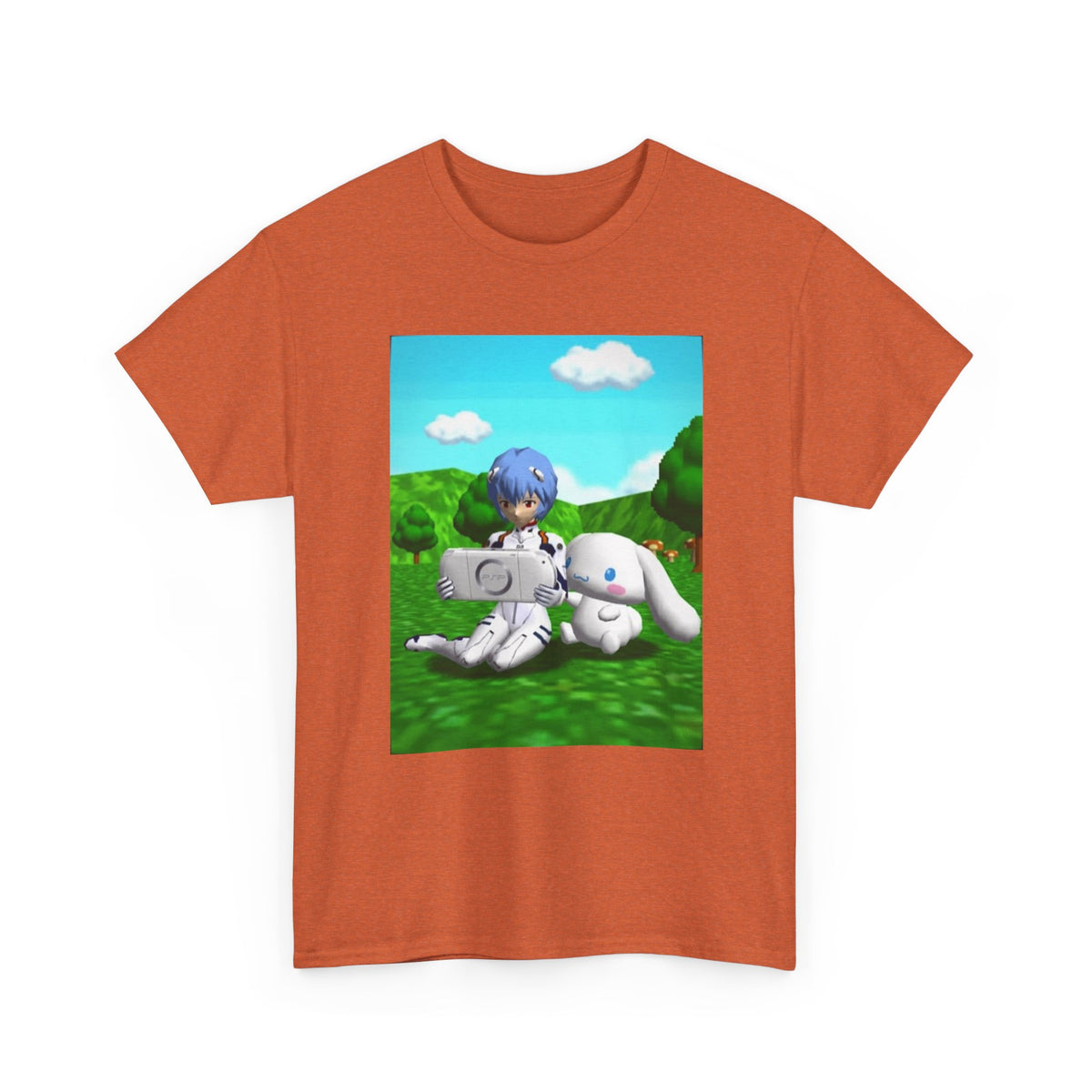 Rei Ayanami Gaming with Cinnamoroll Tee