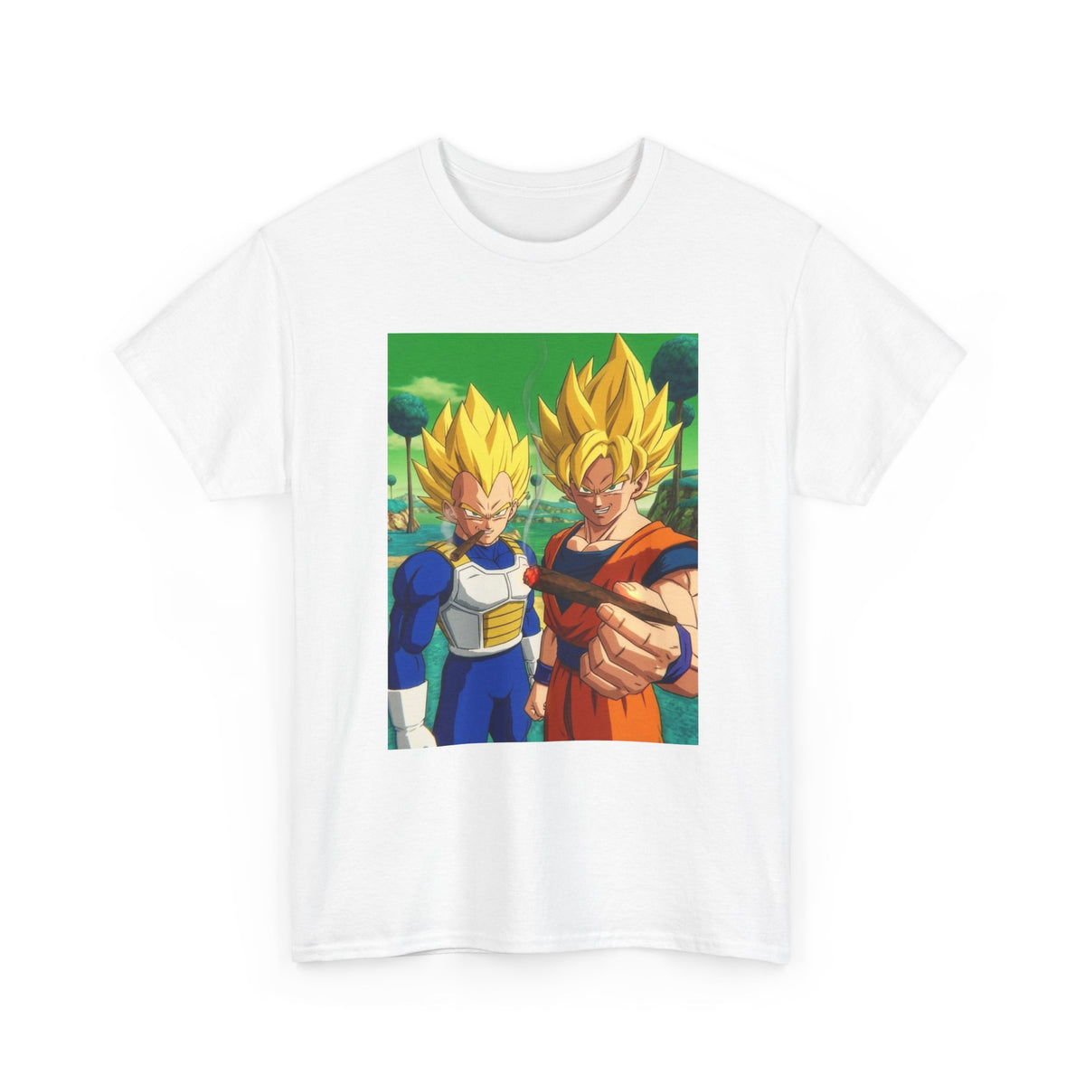 Goku and Vegeta Sharing a Blunt Tee