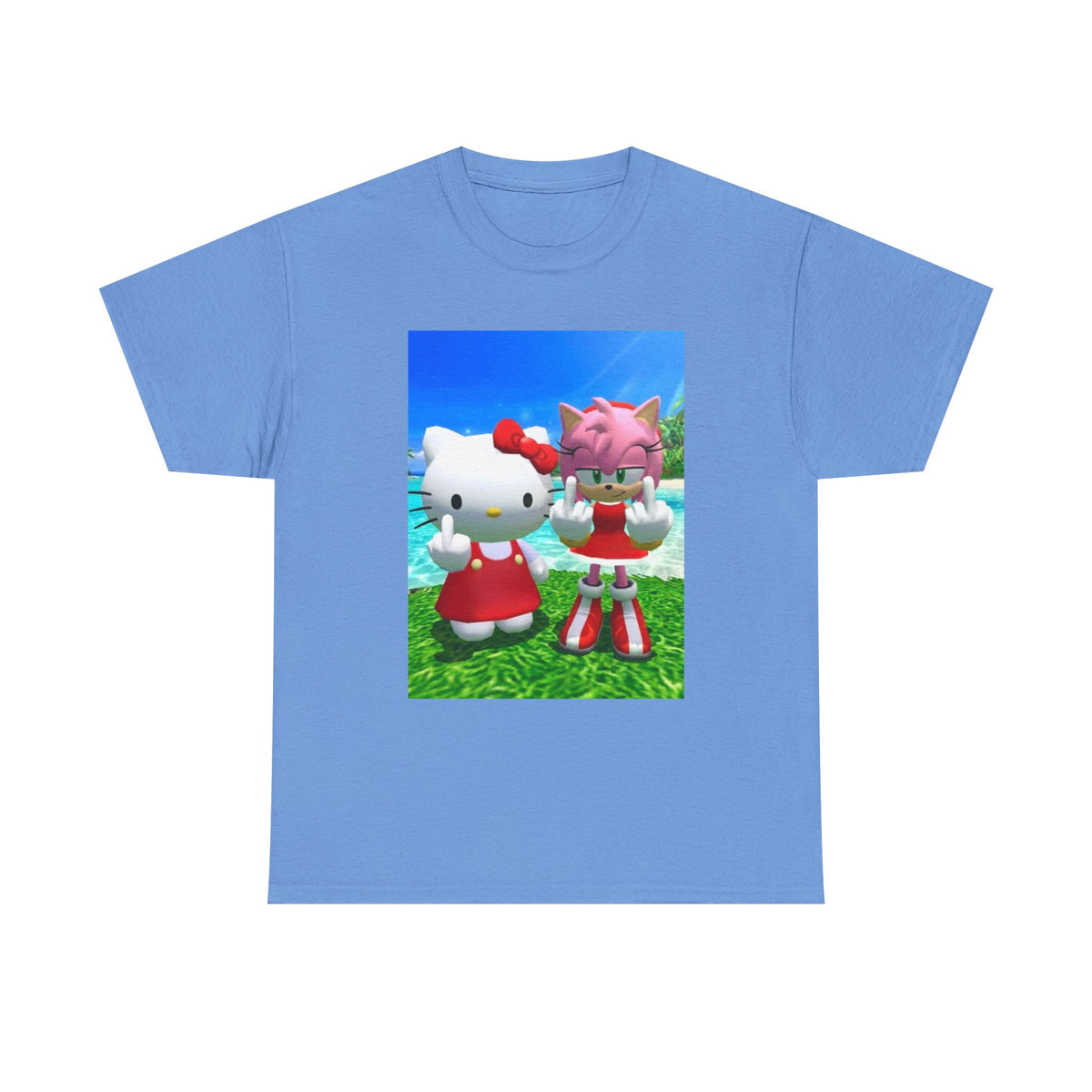 Hello Kitty and Amy Flipping Off Tee