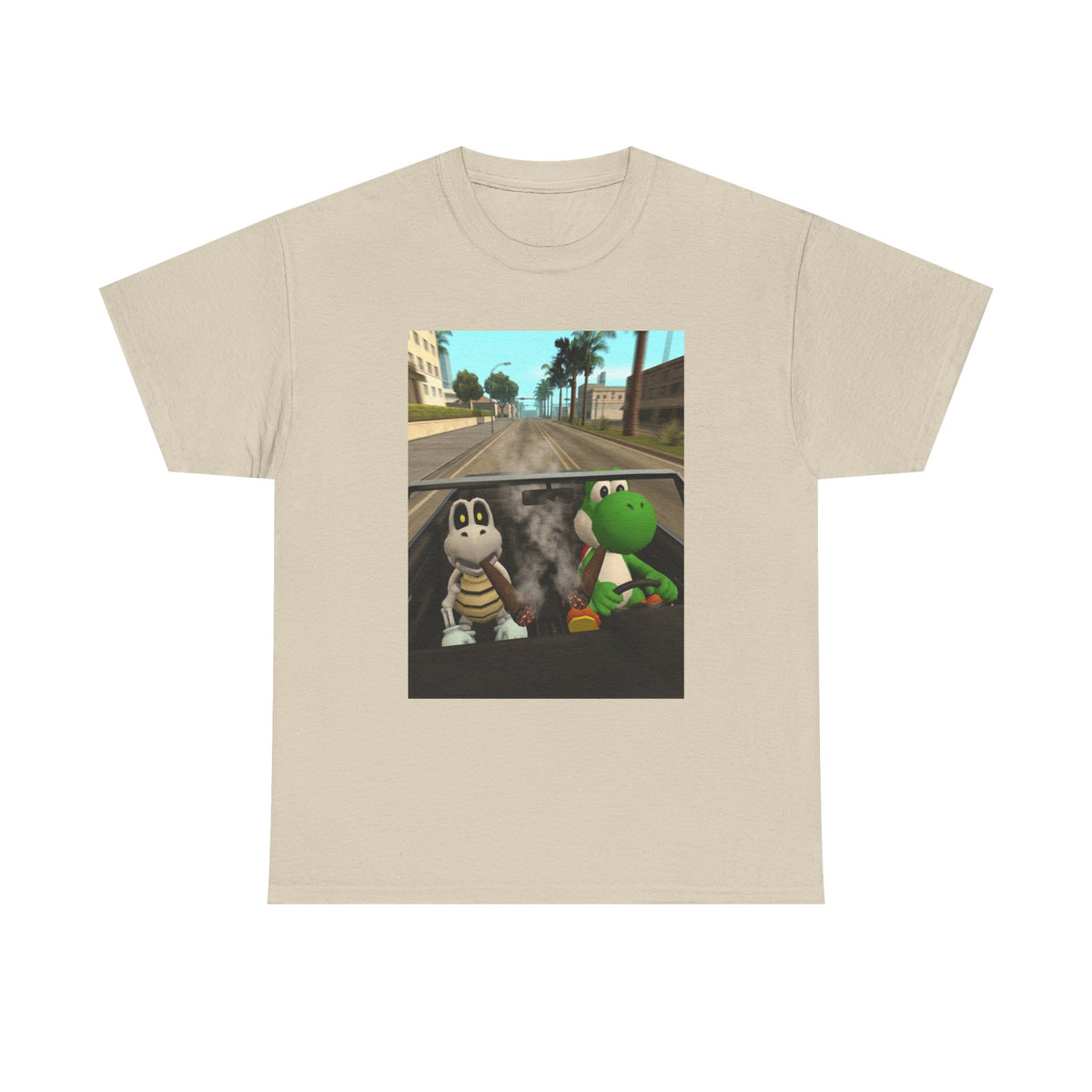 Yoshi And Dry Bones Cruising And Smoking (Design 5)